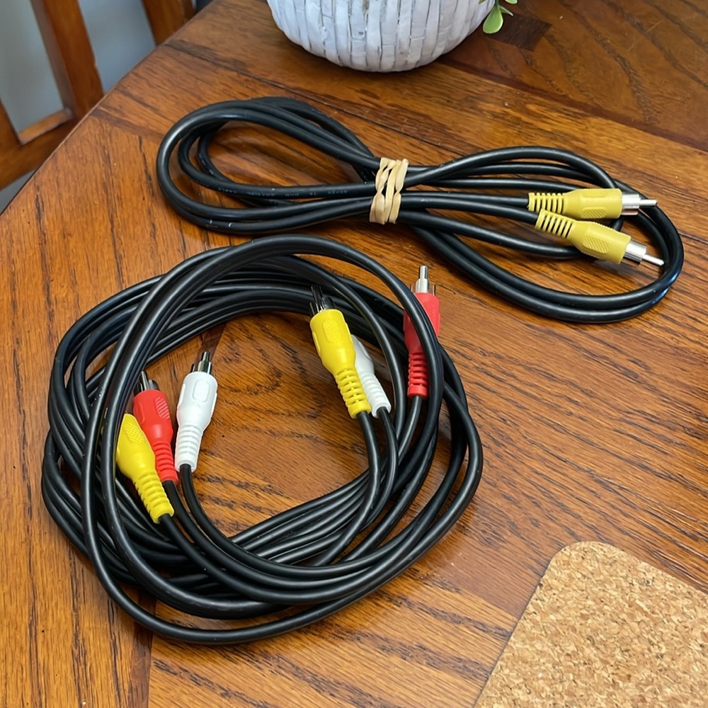Vintage Radio Shack RCA Cable RCA Audio/Video Cables VCR DVD RCA AV Extension